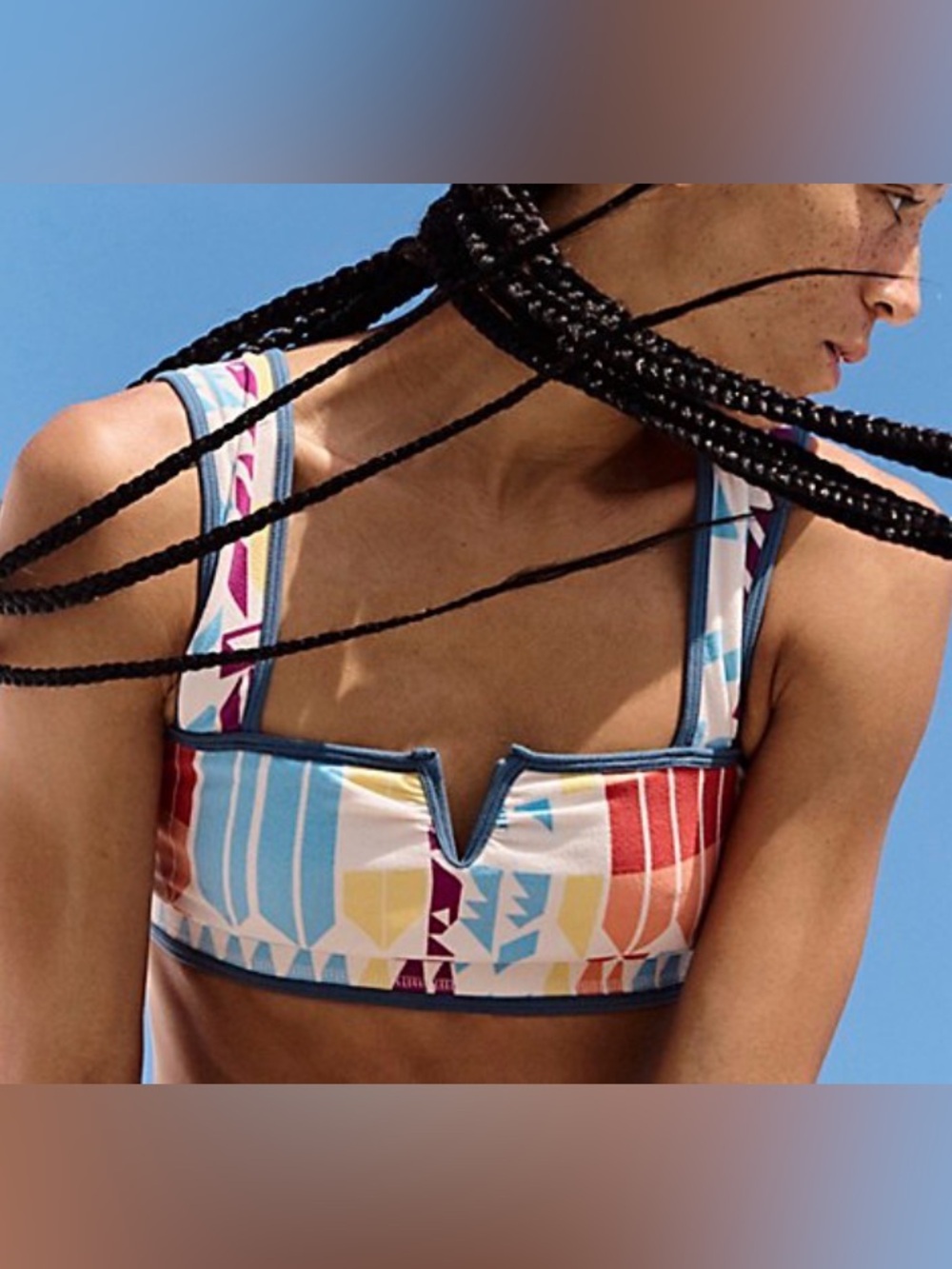 Free People Movement Roll With It Printed Bra